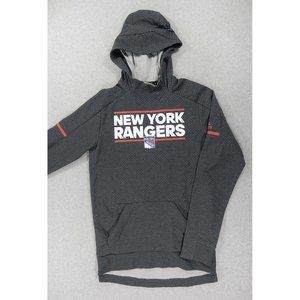 New York Rangers‎ NHL Adidas Hockey Hoodie Sweatshirt (Men's Small) Gray